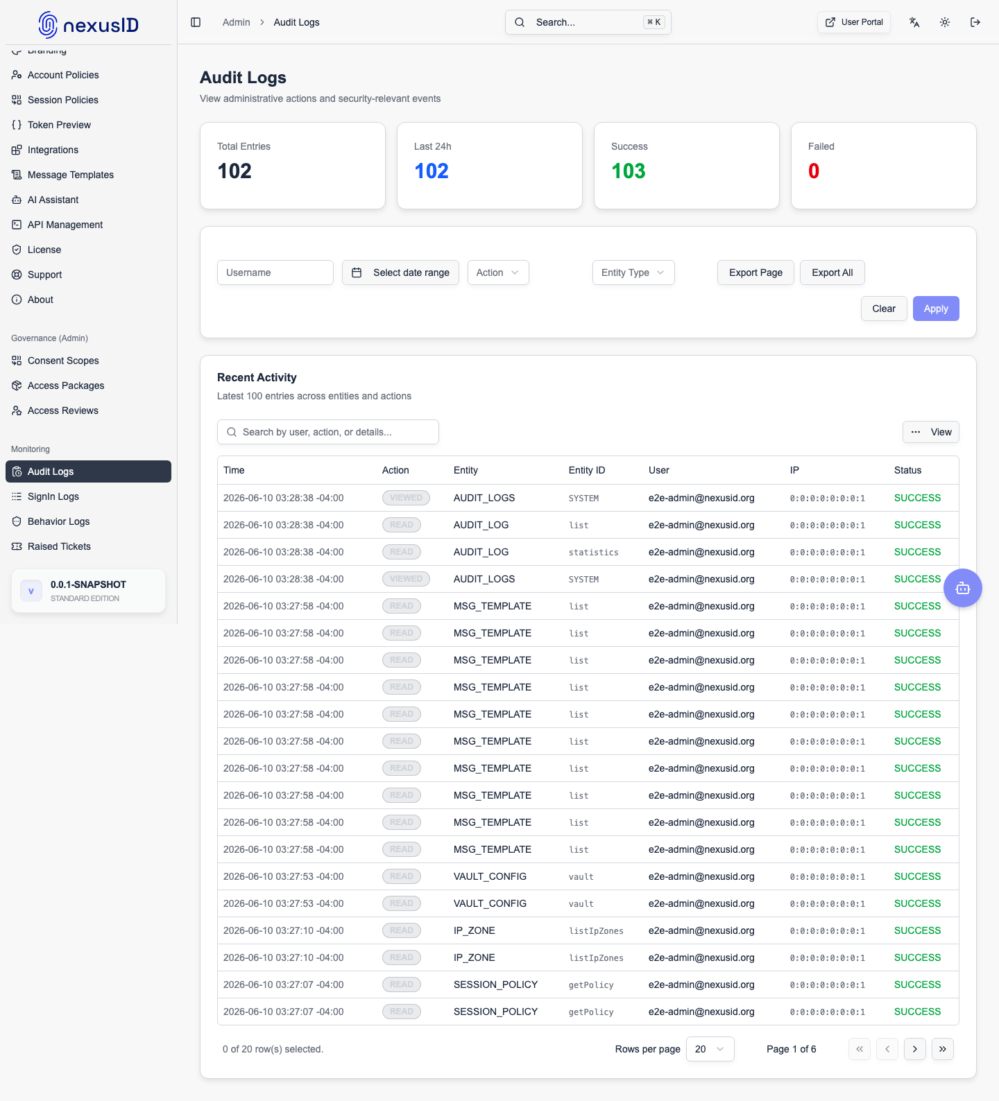 Audit Logs