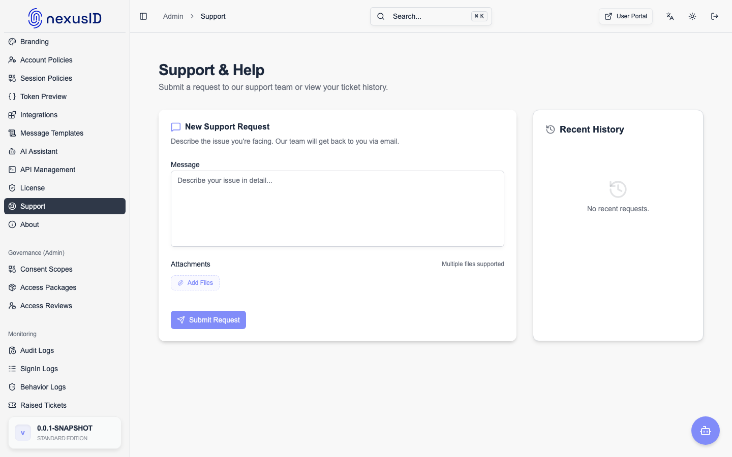Support Console
